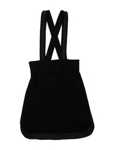 Pre-owned Maje Strapless Mini Dress In Black