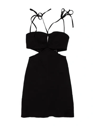 Pre-owned Maje Strapless Mini Dress W/ Tags In Black