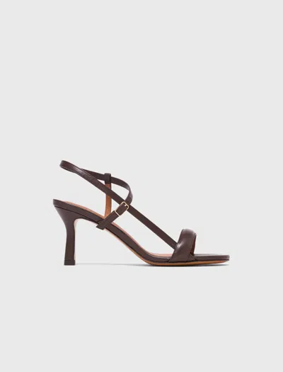 MAJE STRAPPY LEATHER SANDALS