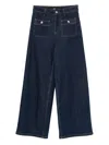 Maje High-rise Straight Jeans In Blue