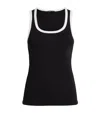 Maje Stretch-cotton Rib-knit Tank Top