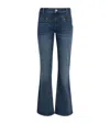 Maje Stretch Denim Bootcut Jeans In Blue