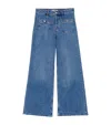 Maje Stretch Wide-leg Jeans In Multi