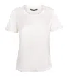Maje Stretch-silk T-shirt In White