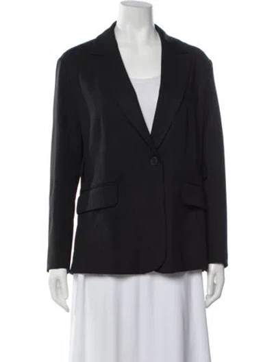 Pre-owned Maje Striped Blazer In Grey