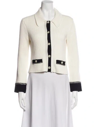 Pre-owned Maje Striped Blazer In Neutral