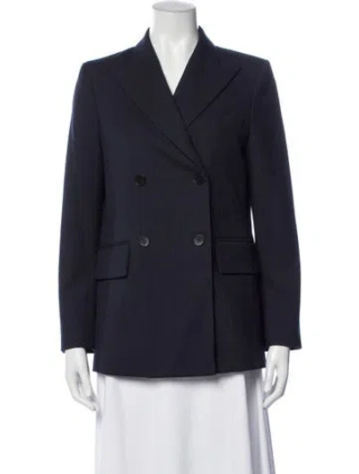 Pre-owned Maje Striped Blazer W/ Tags In Blue