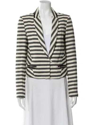 Pre-owned Maje Striped Blazer W/ Tags In Multi