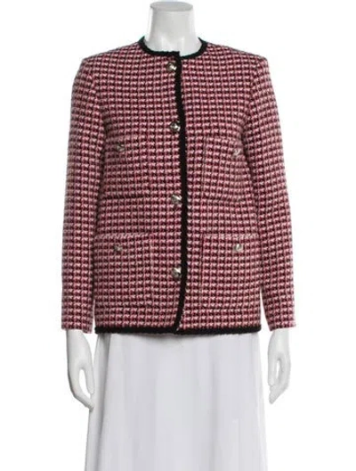 Pre-owned Maje Striped Evening Jacket W/ Tags In Red