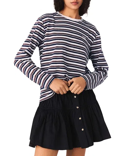 MAJE STRIPED LONG SLEEVE TEE