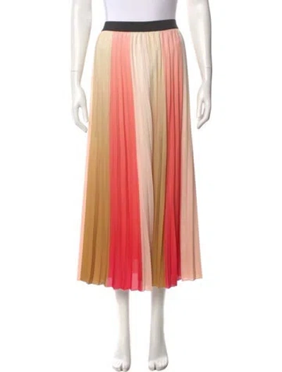 Pre-owned Maje Striped Midi Length Skirt