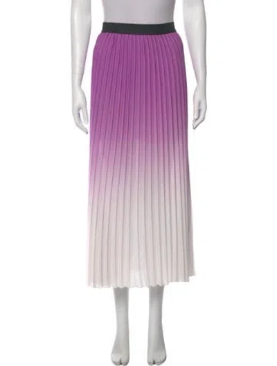 Pre-owned Maje Striped Midi Length Skirt In Multi