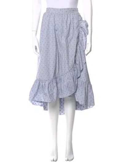 Pre-owned Maje Striped Midi Length Skirt In Multi