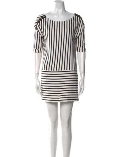 Pre-owned Maje Striped Mini Dress