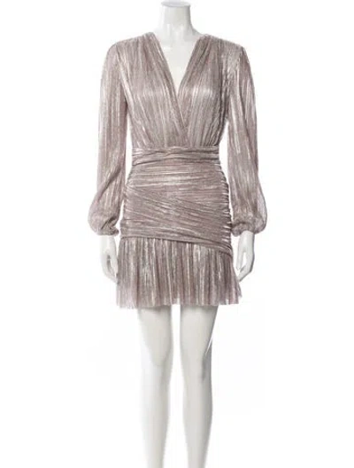 Pre-owned Maje Striped Mini Dress In Multi