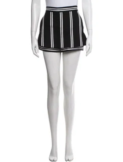Pre-owned Maje Striped Mini Shorts In Multi
