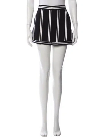 Pre-owned Maje Striped Mini Shorts In Multi