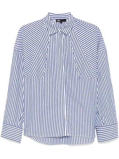 Maje Striped Shirt In White