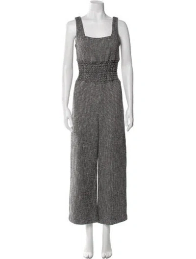 Pre-owned Maje Striped Square Neckline Jumpsuit