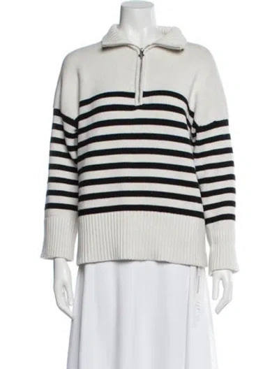 Pre-owned Maje Striped Sweater In Multi