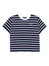 Maje Striped T-shirt In Blue