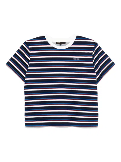 Maje Striped T-shirt In Blue