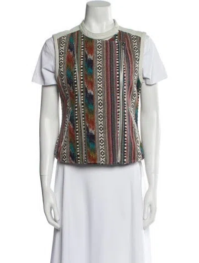 Pre-owned Maje Striped Vest In Multi