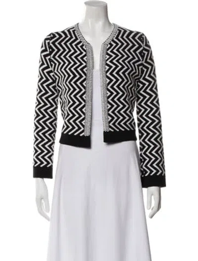 Pre-owned Maje Striped V-neck Sweater In Multi