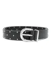 Maje Stud-detailed Belt In Black