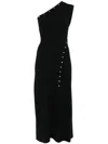 Maje Stud-embellished Midi Dress In Black