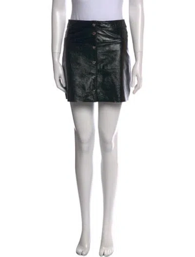 Pre-owned Maje Studded Accents Mini Skirt In Black
