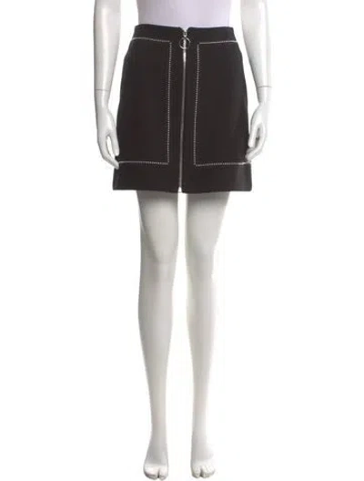 Pre-owned Maje Studded Accents Mini Skirt In Black