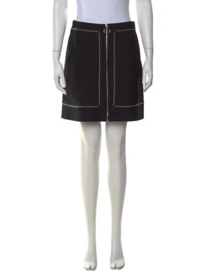 Pre-owned Maje Studded Accents Mini Skirt In Black