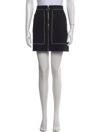 Pre-owned Maje Studded Accents Mini Skirt In Black