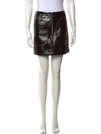 Pre-owned Maje Studded Accents Mini Skirt In Black