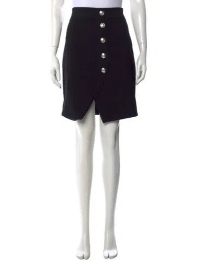 Pre-owned Maje Studded Accents Mini Skirt In Black