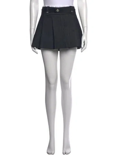 Pre-owned Maje Studded Accents Mini Skirt In Black