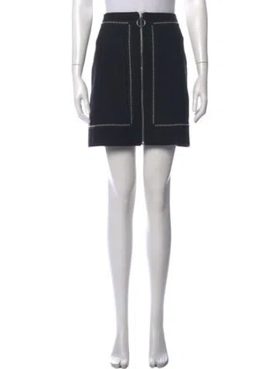 Pre-owned Maje Studded Accents Mini Skirt W/ Tags In Black