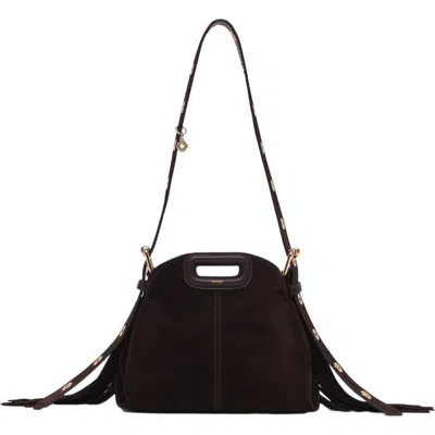 MAJE MAJE SUEDE LEATHER MISS M MINI BAG