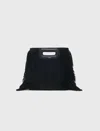 Maje Suede Mini M Bag In Black
