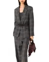 Maje Suit Jacket In Gray