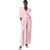 Maje Womens Roses Regular-fit Single-breasted Stretch-woven Blazer In Pink