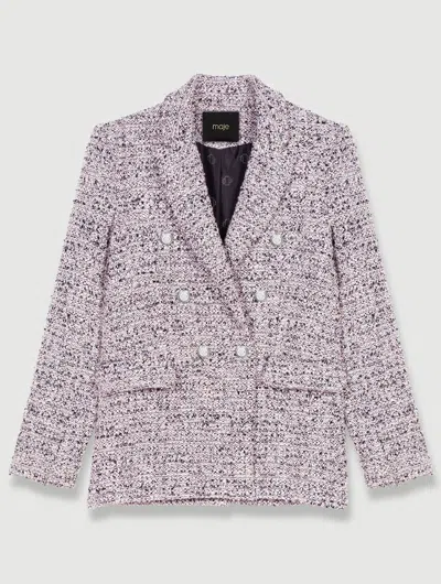 Maje Suit Jacket In Pink