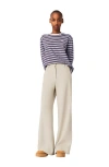 Maje Pantalon De Tailleur In Blue