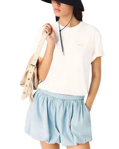 Maje Summer Tee In Neutral