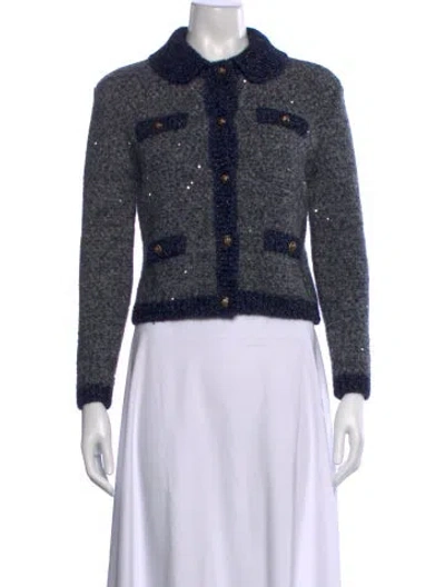 Pre-owned Maje Sweater In Gray