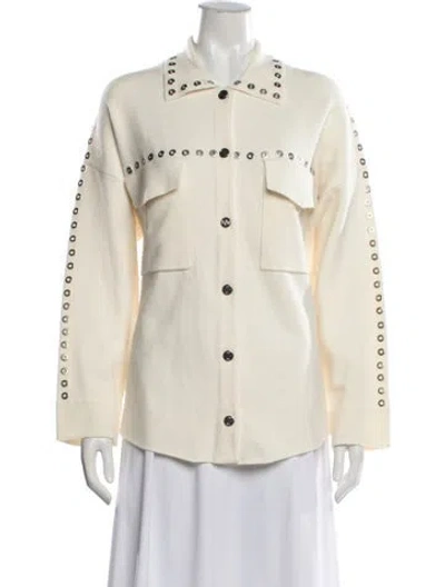 Pre-owned Maje Sweater In Neutrals