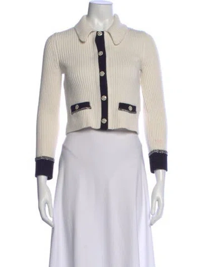Pre-owned Maje Sweater In White