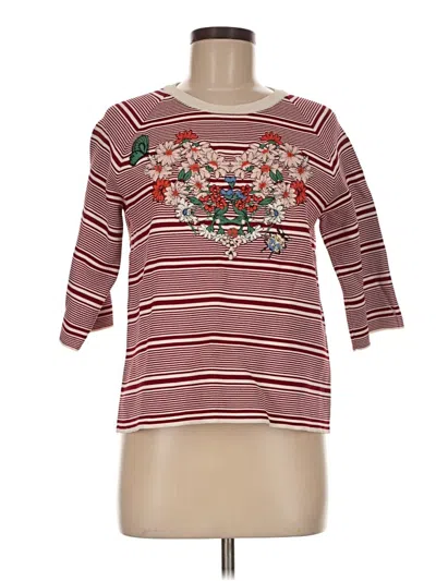Pre-owned Maje Sweatshirt In Burgundy