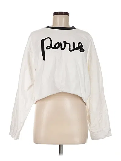 Pre-owned Maje Sweatshirt In White